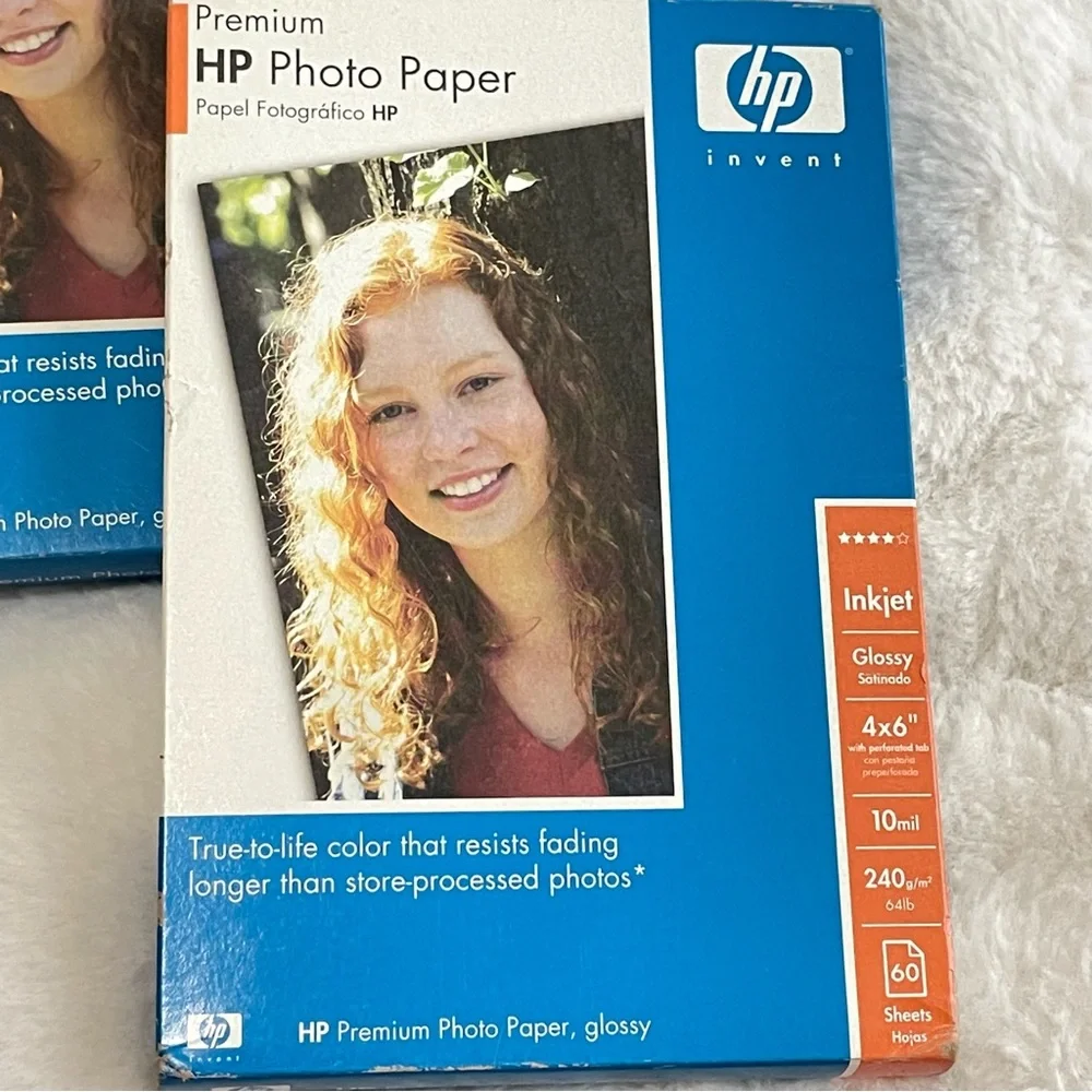 HP Premium Photo Paper 60 Sheets 4x6 set of 2 New